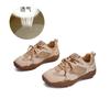 Leather Platform Women's Autumn New Color Matching Double Shoelaces Sports Dad Shoes Casual Women