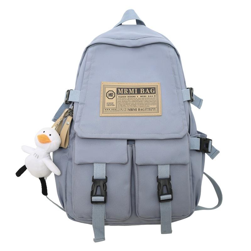 Stream Backpack Boys and Girls Large Capacity Casual Bag High Junior High School Student Burden Reduction Student Backpack