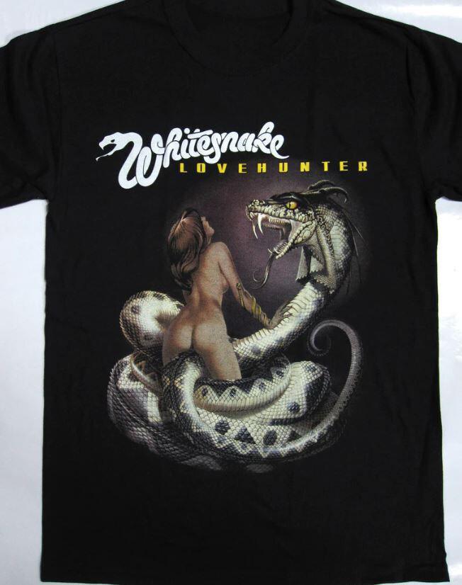 Винтажная Whitesnake - Lovehunter 80-х Футболка с коротким рукавом Размеры S-4XL AH485 Унисекс Футболка M