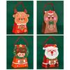 Festive Christmas Gift Boxes 10pcs Chocolate Candy Packaging Bags for Home Decor