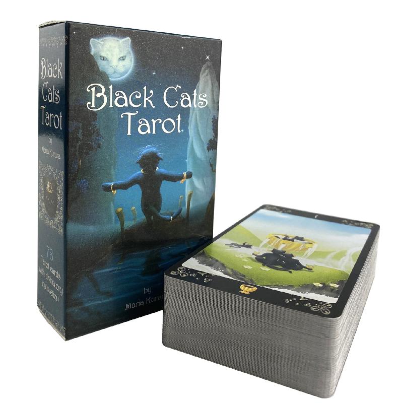 Карты Таро Черные Коты Колода PRISMA VISIONS TAROT Карточная Игра 78 Карт