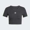 Women S eSSential Lip Tea adidaS Original Crop Tee Black