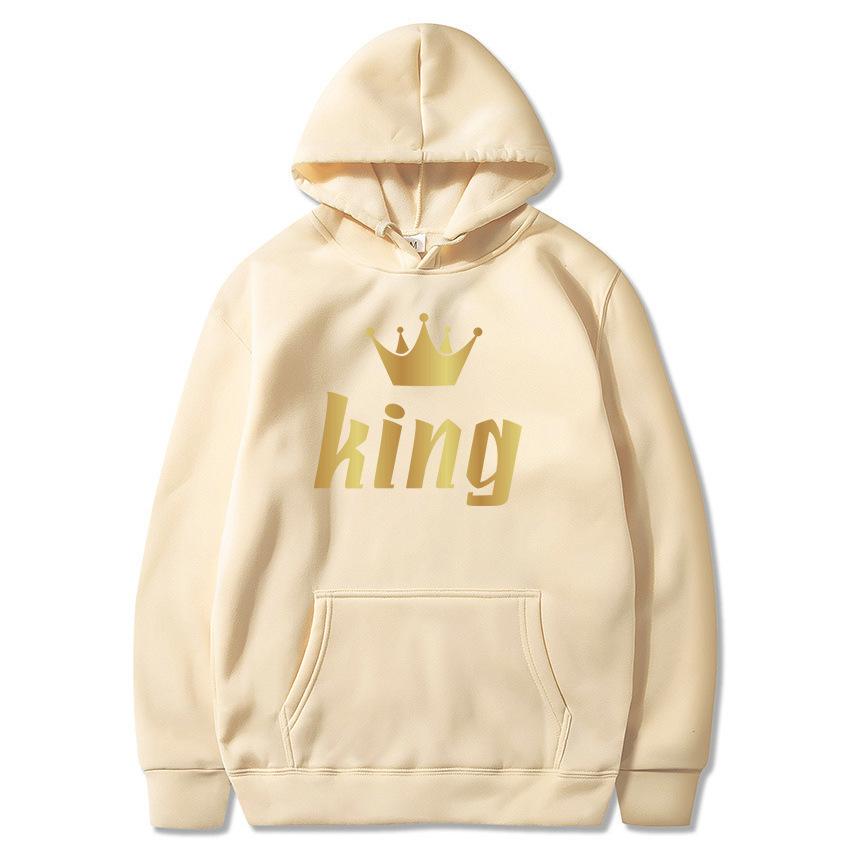 2025 Autumn and Winter Pullover Hoodie Sweater Fashionable Gold Letter Men and Women Couple Sweater One Generation