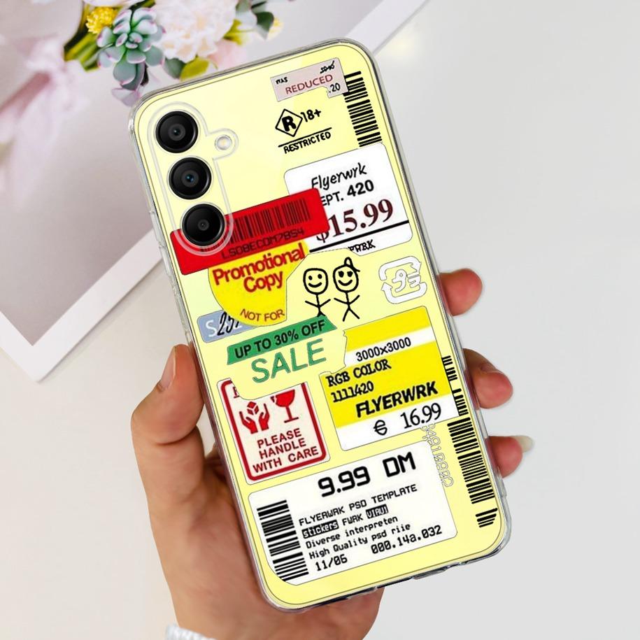 Luxuriöse Handyhülle mit Marmormuster für Samsung Galaxy A16 5G (A 16 2024) aus weichem, transparentem Silikon.