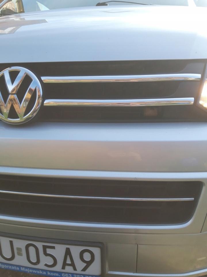 VW T5 Serie 2 09-15 - CHROME GRILL Bumper Grille