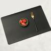1PC Leather Meal Mat Anti Slip Desk Pad Black White Colors Available Simple Styles Home Office Pantry Table Mats Accessories ZYF