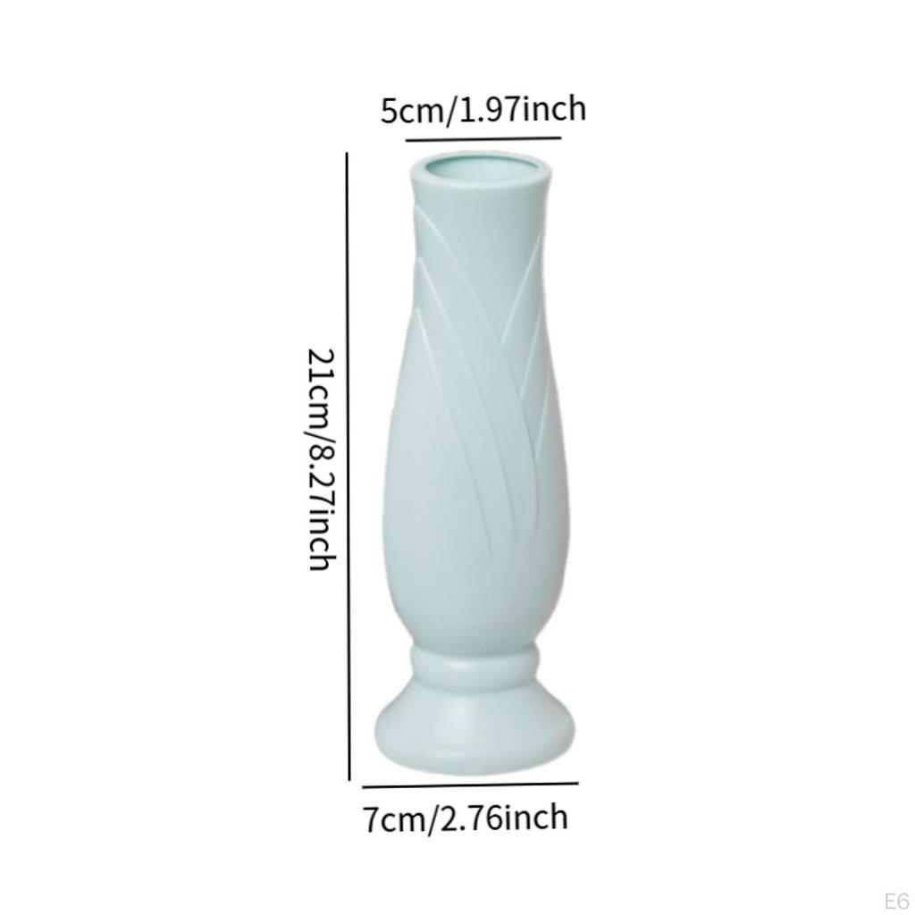 Decorative Unbreakable Modern Collectible Bud Vase for Indoor Farmhouse Restaurant Entryway