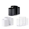 3 in 1 Plastic Makeup Cotton Pad Holder Vertical Space Saving Organizers for Tidying Table Accessories