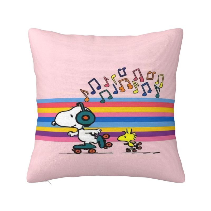 Benutzerdefinierter S-Snoopys Halloween Kürbis Kissenbezug Luxuriöser Kissenbezug Quadratischer Kissenbezug