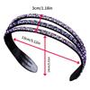 Three Drainage Drill Wide-brimmed Hairband, Super Flash Rhinestone Hairpin Temperament Headdress Hair Grottoes Headband Female.