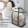 Wall-Mounted Foldable Mesh Laundry Hamper, Large Capacity & Portable