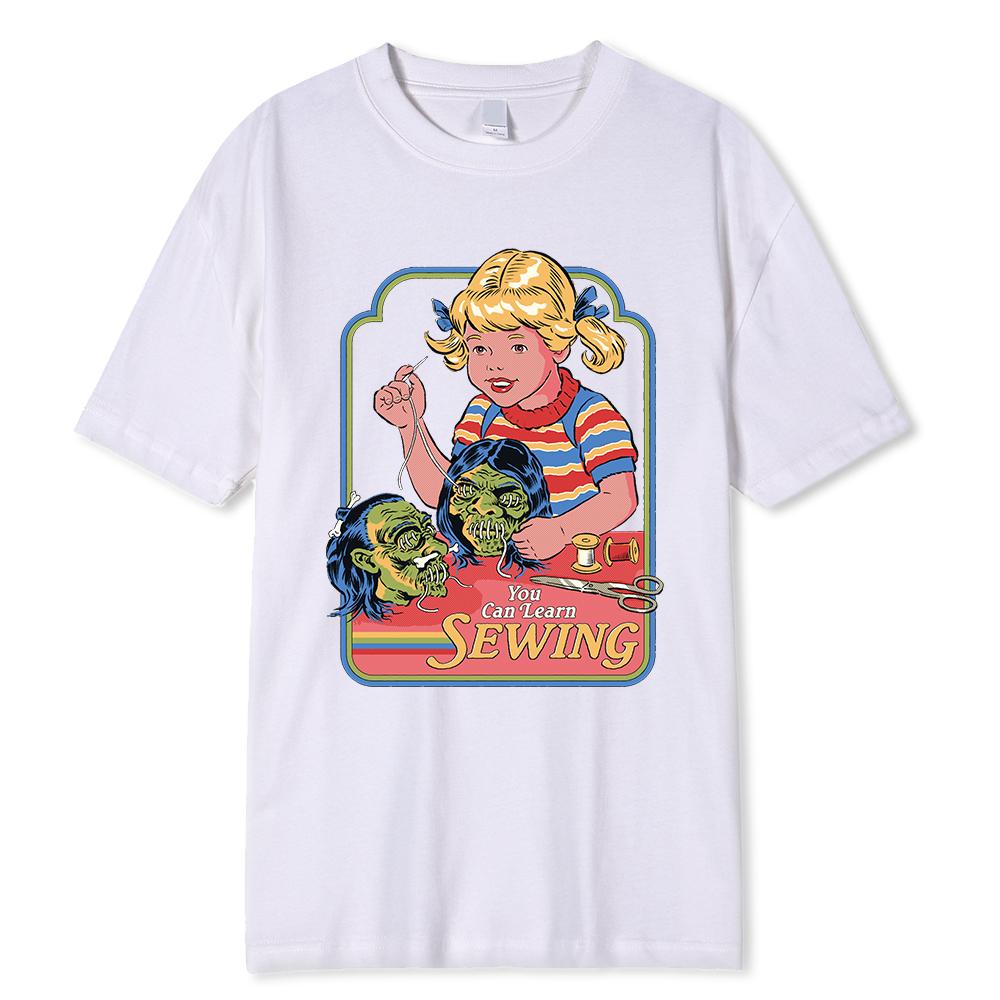 Horror Comic Series My First Voodoo Dall Men Clothing Sweat Street Tshirt Cotton Tee Clothes Breathable Cartoon Summer T-Shirt