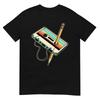 80s 90s Retro Party Fancy Dress Cassette T-Shirt, Black