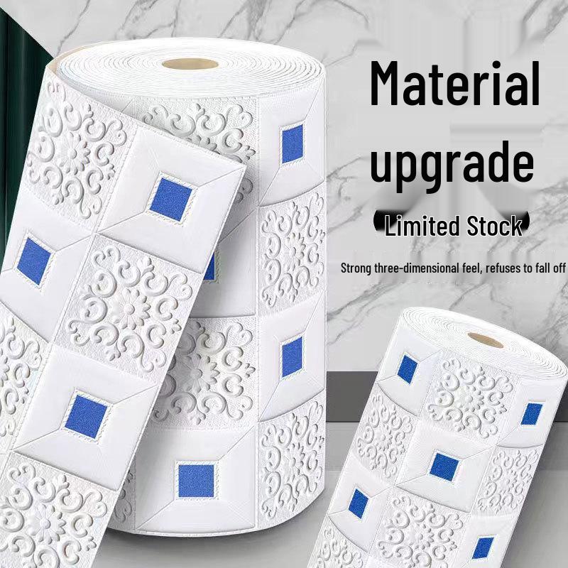 3D Waterproof Self-Adhesive Wall and Ceiling Wallpaper for Living Room and Bedroom Decor.