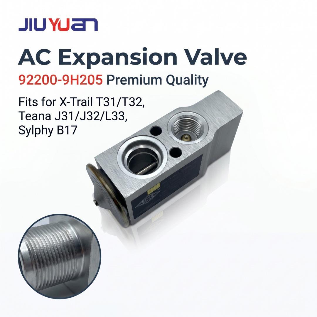 Jiuyuan A/C Expansion Valve 92200-9H205 for Qashqai, Teana, Sylphy B17, Sunny N17 Jiuyuan