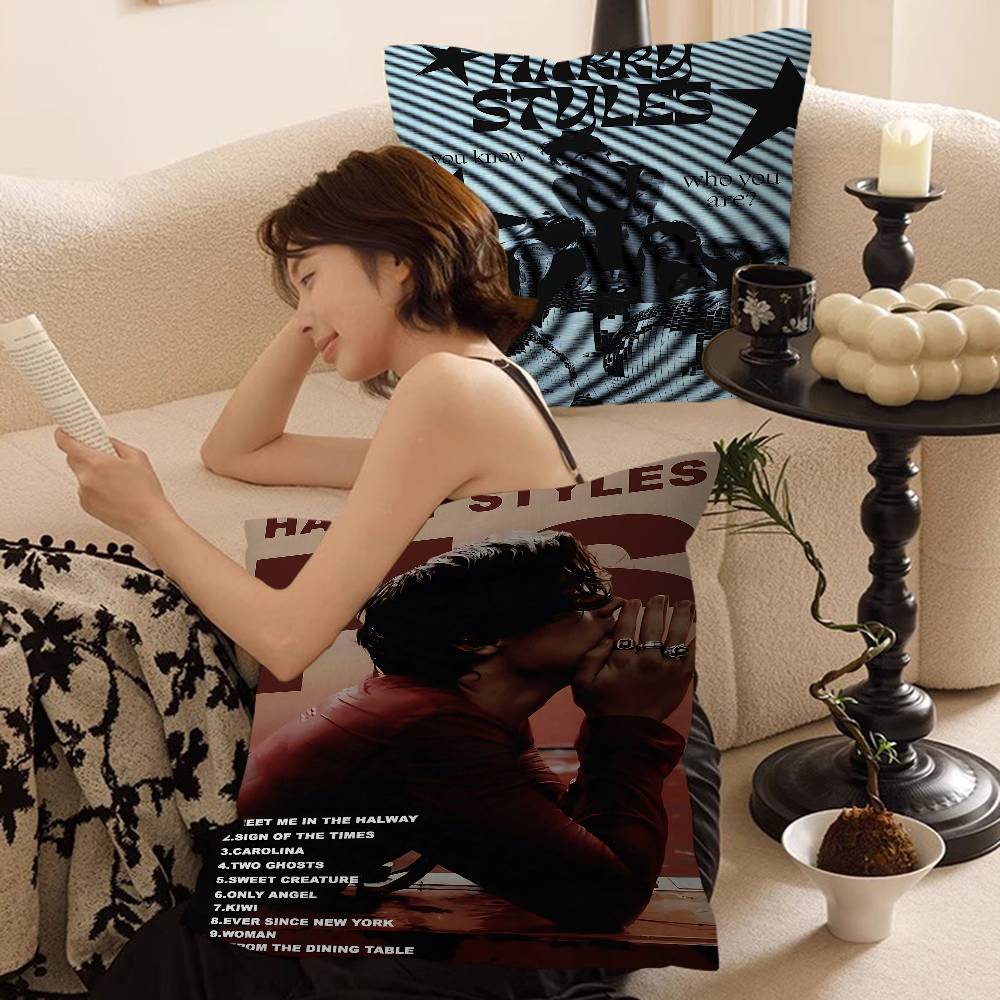 Singer H-Harrys S-Styles Pillowcase Toon Gift Cushion Cover Bedroom Home Sofa Chair Seat Decor Pillow Case