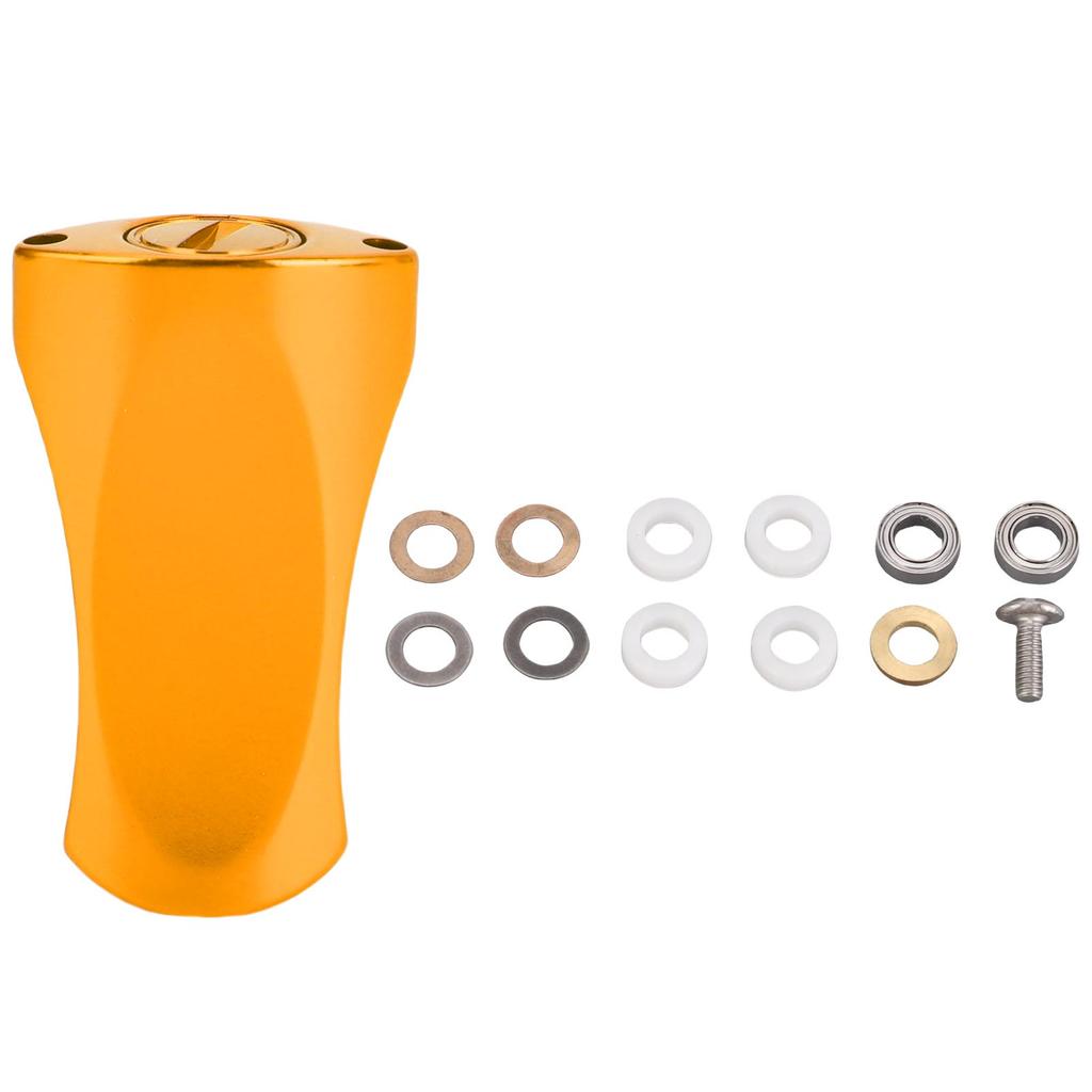 Fishing Reel Knob Replacement Flat for Lure Sea Fishing Handle Accessories Aluminum Alloy Gold
