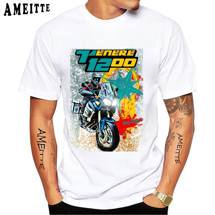 2025 New Tenere 700 Adventure SuperTenere 1200 Sport T-shirt Men Short Sleeve Ride Motorcycle T-Shirt Hip Hop Boy Riding  Tees