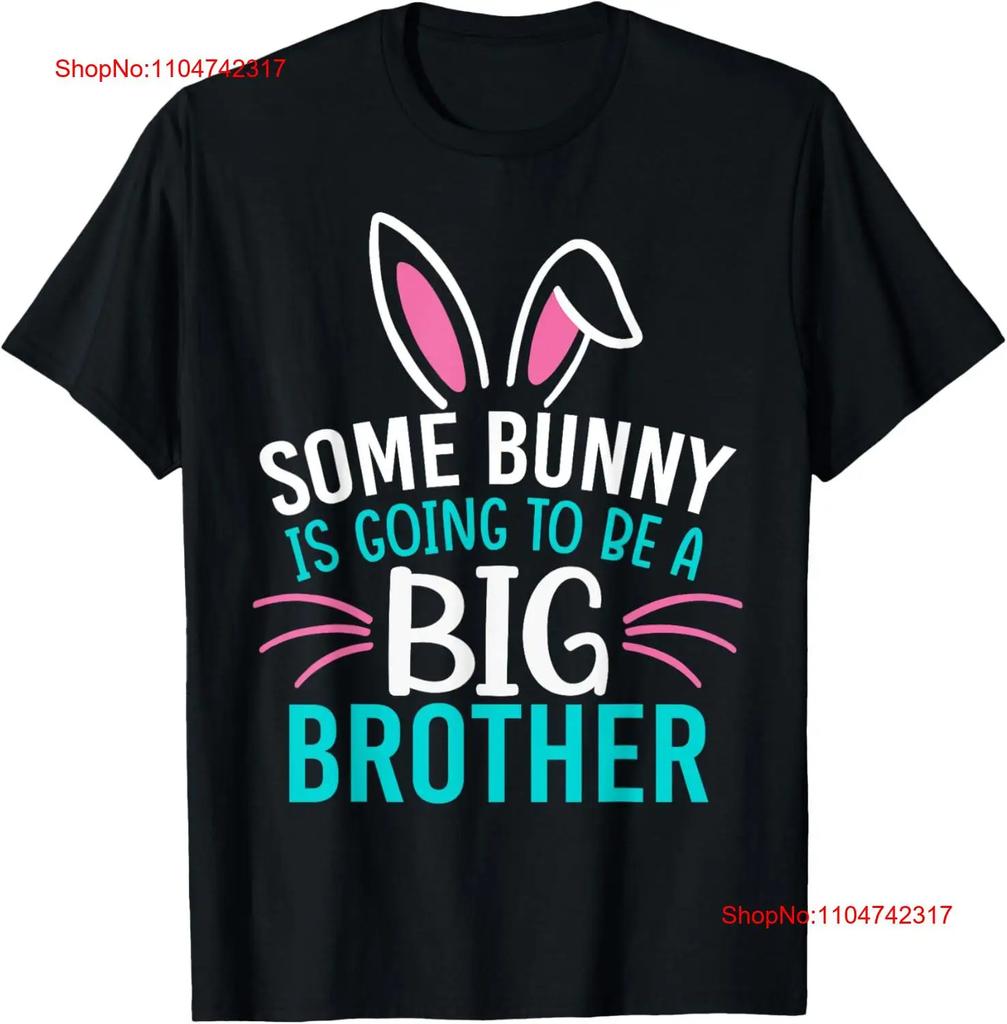 Some Bunny Is Going To Be A Big Brother T Shirt Easter For Boy vintage Washed Stylish Comfortable streetwear homme