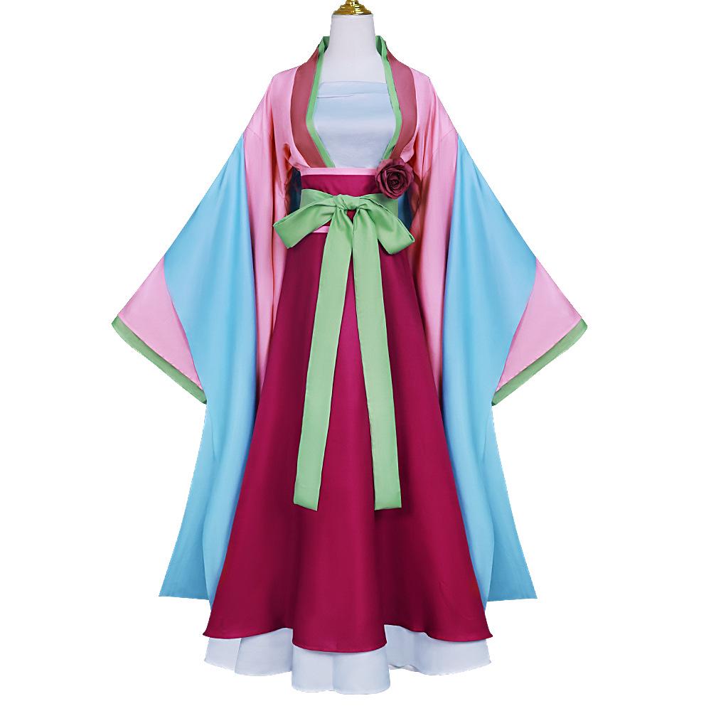 Ροζ Φόρεμα Αρχαίου Στυλ Αποθηκάριος Ημερολόγια Γυναικείο Κοστούμι Cosplay (Πλήρες σετ)