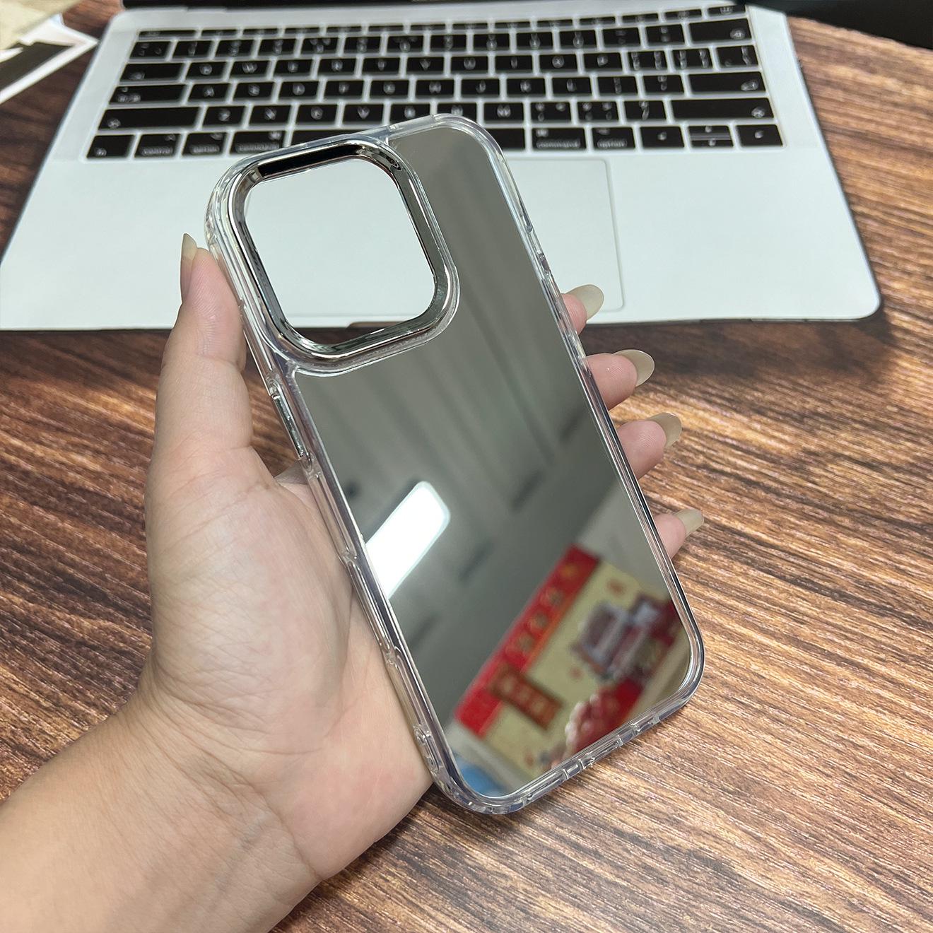 

Прочный зеркальный чехол для телефона для iPhone 15/16/17 - Акриловый, Ударопрочный 11 Pro