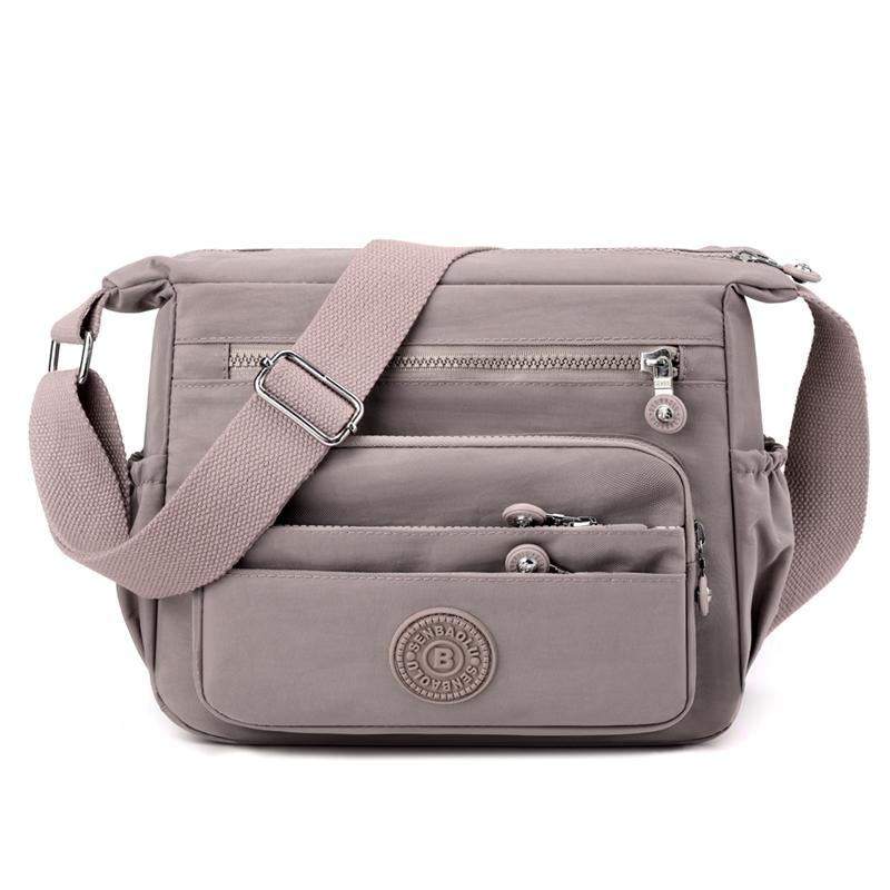 Fashion Multi pockets Women Shoulder Bag High Quality Fabric Female Handbag Pretty Style Girls Messenger Shopping Bags