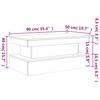 LED Coffee Table in Grey Sonoma 90 x 50 x 40 cm