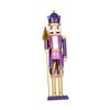 Christmas Nutcracker Soldier Collectible Mantel Shop Window Home Desktop Figurine Party Decoration with Music and Light Elegant