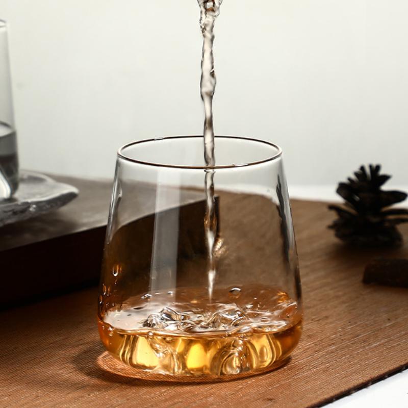 370ml/530ml Foreign Wine Glass Rotating Whiskey Glass Tumbler Cup Transparent Cocktail Tequila Glasses Cold Drink Mug Barware
