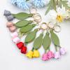 1PC Tulip Shape Clothing Accessories Ornament Exquisite Mobile Phone Pendants High-End Bag Pendants Fashion Multicolor