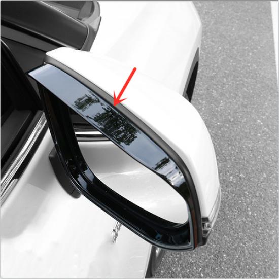 For Toyota RAV4 - Bright Black Mirror Rain Eyebrow Trim