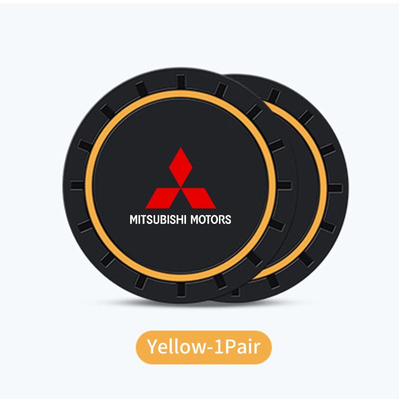 Anti-Slip Auto Cup Holder Pad Silicone Durable Interior Decor For Mitsubishi Outlander Pajero Sport Lancer EX ASX L200 Eclipse