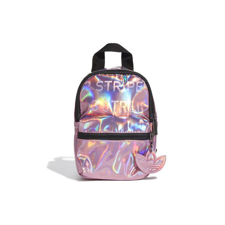 Adidas Originals Sports Leisure Faux Leather Crossbody Mini Backpack Men Backpack Laser Bright-Pink GN2128 Laser/Bright Pink