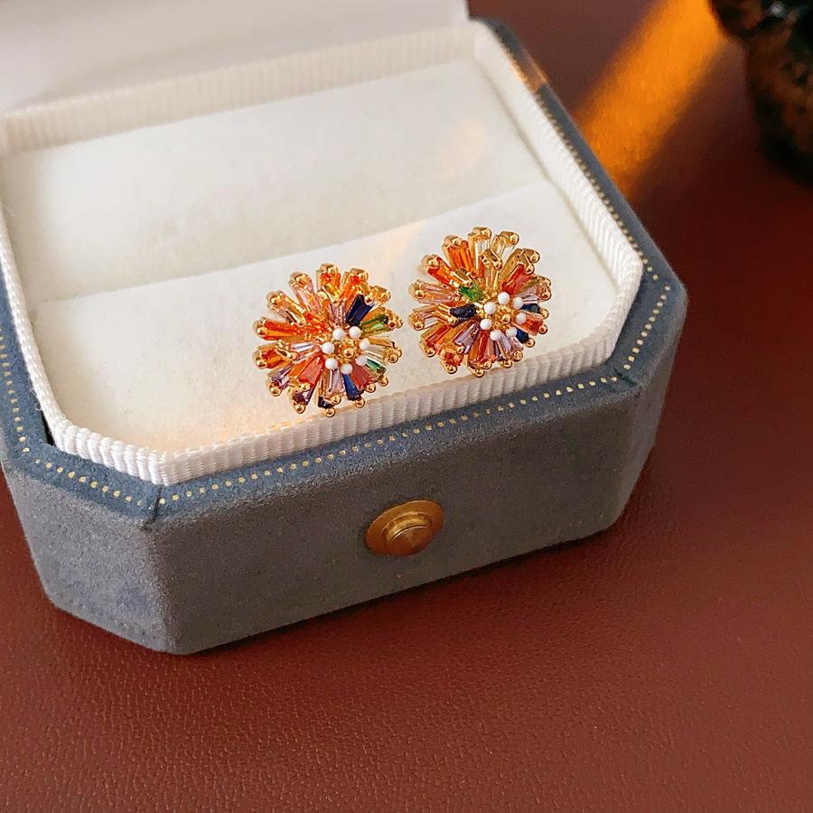 Sweet Fashionable Simple Versatile Flower Earrings 1 pair