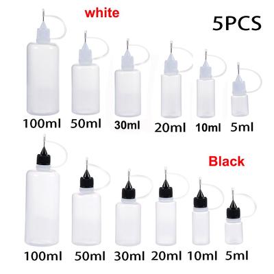 5pcs Hot Plastic DIY Paper Quilling Scrapbooking Glue Applicator Bottle
