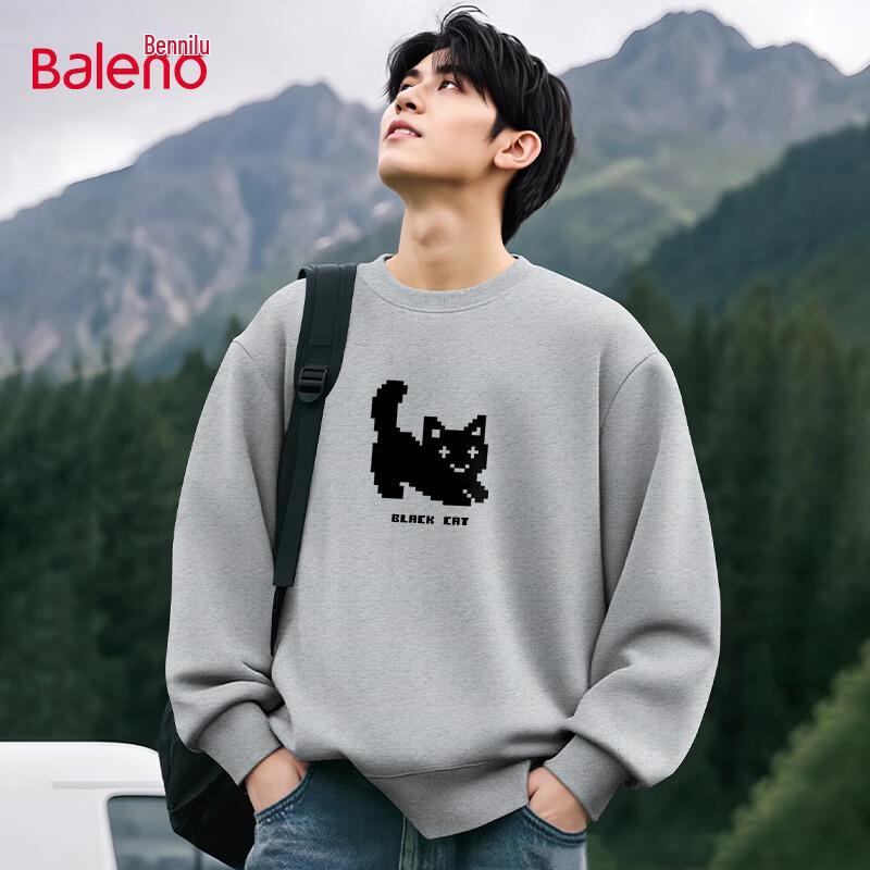 Baleno Men's Fleece-Lined Crewneck Sweatshirt