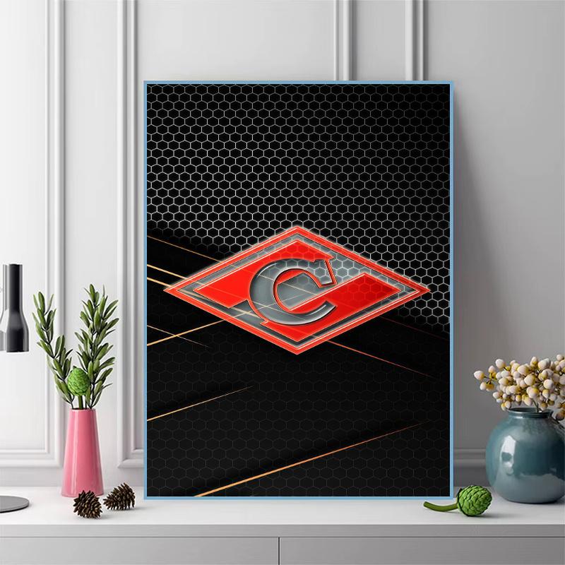 Spartak Moscow Roar.75 100% Round Full Drill 5D DIY Diamond Painting Embroidery Cross Stitch Rhinestone Décor
