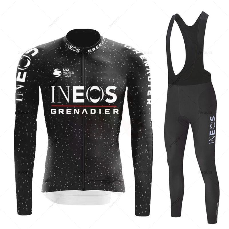 

2026 Ineos Grenadier Осенний Велосипедный Комплект Джерси Одежда для Велосипеда Весна Длинный Рукав Велосипедная Одежда MTB Велосипед Джерси Велосипед Велосипедные Штаны S