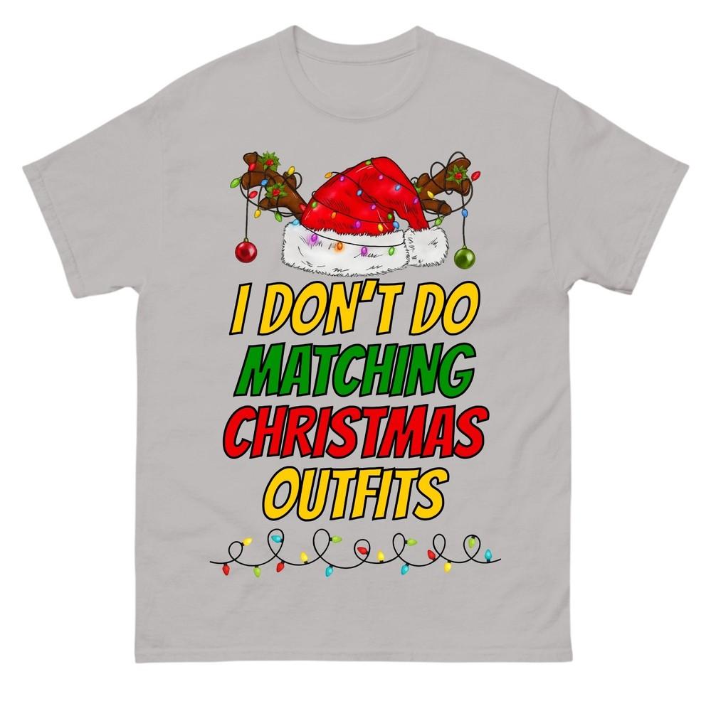 Funny Couples Christmas T Shirt I Dont Do But I Do Matching Xmas Santa Gift Top