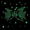 Wall Stickers Luminous Effect Adorable Wall Decoration Trendy Star-shaped Wall Stickers Kids Rooms Easy To Use Safe Fluorescent