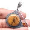 Pendant Designer Jasper Citrine Quartz Gemstone Valentine Day Silver Jewelry 2"