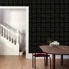 Geometric Peel and Stick Wallpaper Black Greek Key Contact Paper Thicken Waterproof Self Adhesive Wallpapers Shelf Liner