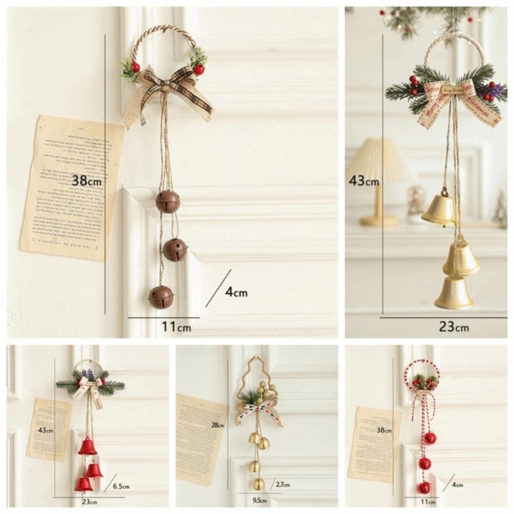 Pleasant Sound Christmas Bell With Bowknot Bell Ornament Christmas Tree Pendant  Party