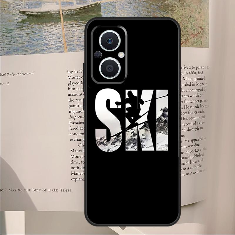 Skiing Snow Snowboard Ski Cover For OPPO Reno 11F 12F 13F 14F 14 10 11 13 Pro 7 8 Lite OPPO Find X8 X6 X5 X9 Pro Case