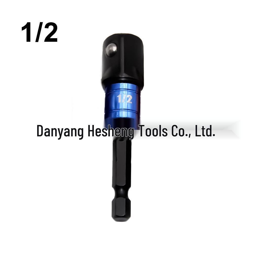 3-Piece Hex Socket Impact Wrench Adapter Set (1/2", 3/8", 1/4") for Electric Screwdriver