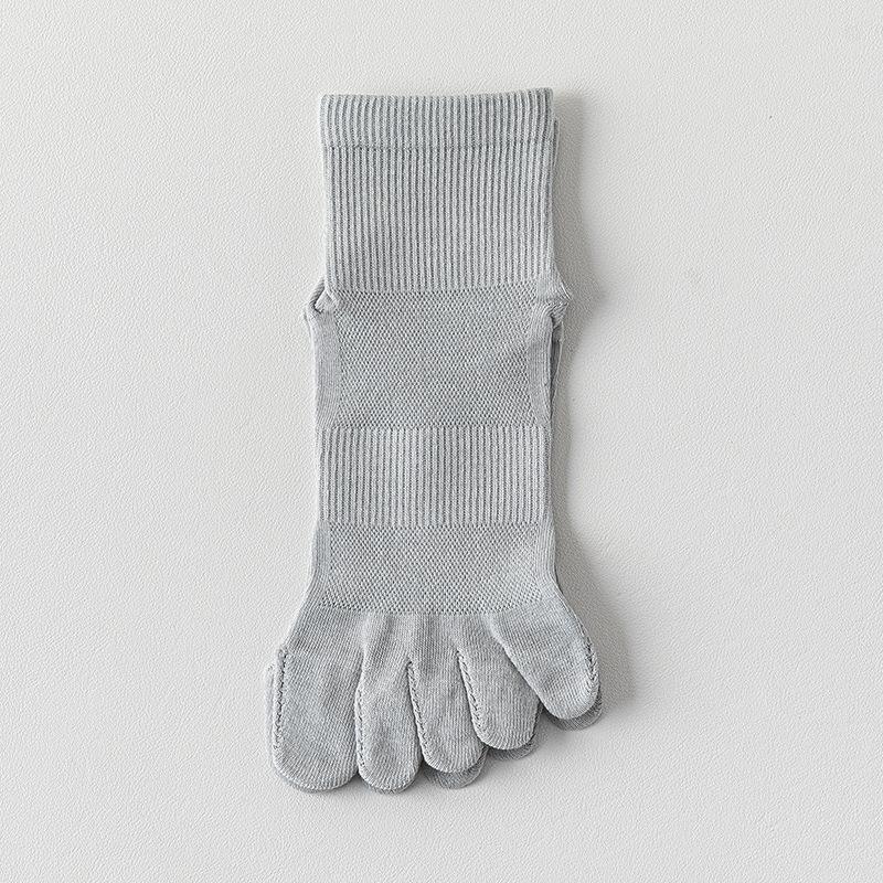 

Носки с пятью пальцами, Женские короткие носки из чистого хлопка, Антибактериальные и против грибка стопы, Сетчатые дышащие носки до середины икры с пальцами, Женские носки с раздельными пальцами 1 pair