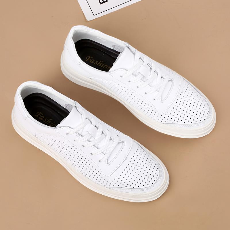 Fashion Summer Hot Selling Breathable Men's Oxford Shoes Cowhide Height Increasing British Shoes Fashionable Simple Men's Leisure Shoes