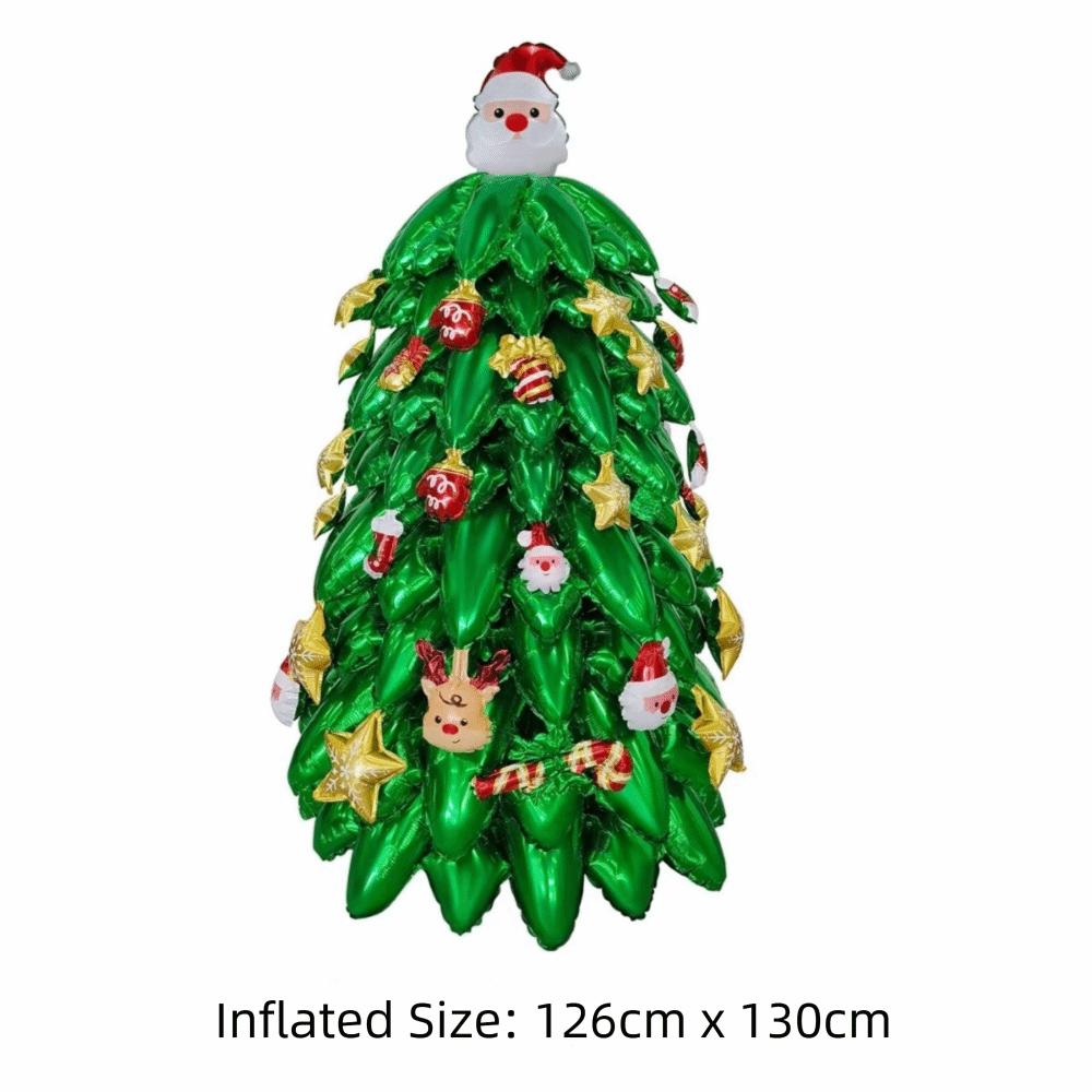 Party Props Large Inflatable Balloon Aluminum Film Christmas Tree Balloon New Year Party