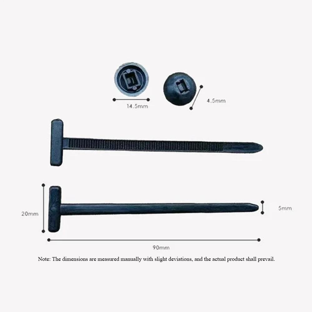 Self-locking Nylon Universal Cable Tie Buckle Household Plastic Fixed Strap Iron Cable Gap Car Instrument Zip Ties 20/50/100pcs