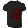 Men's Casual Short Sleeve Halloween Print T-Shirt - Lightweight Breathable Round Neck Top